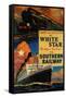 White Star SR Vintage Poster - Europe-Lantern Press-Framed Stretched Canvas