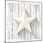 White Star with 3D Effect on White Wood, Christmas Motive, Vector Illustration, Eps 10 with Transpa-Anikakodydkova-Mounted Premium Giclee Print