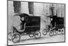 White Steam Trucks-null-Mounted Photographic Print