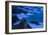 White Stork (Ciconia Ciconia) Pair at Nest on Coastal Rock Formation, Cabo Sard?o, Portugal-Quinta-Framed Photographic Print