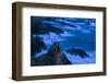 White Stork (Ciconia Ciconia) Pair at Nest on Coastal Rock Formation, Cabo Sard?o, Portugal-Quinta-Framed Photographic Print