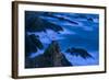 White Stork (Ciconia Ciconia) Pair at Nest on Coastal Rock Formation, Cabo Sard?o, Portugal-Quinta-Framed Photographic Print