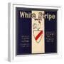 White Stripe Brand - Fillmore, California - Citrus Crate Label-Lantern Press-Framed Art Print