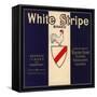 White Stripe Brand - Fillmore, California - Citrus Crate Label-Lantern Press-Framed Stretched Canvas
