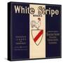 White Stripe Brand - Fillmore, California - Citrus Crate Label-Lantern Press-Stretched Canvas