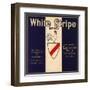 White Stripe Brand - Fillmore, California - Citrus Crate Label-Lantern Press-Framed Art Print