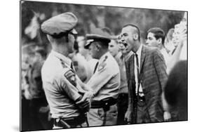 White Student Shouts Insults at United States Marshals in School Integration. 1962-null-Mounted Photo