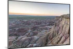 White Stupa sedimentary rock formations at dusk, Ulziit, Middle Gobi province, Mongolia, Central As-Francesco Vaninetti-Mounted Photographic Print