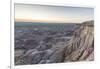 White Stupa sedimentary rock formations at dusk, Ulziit, Middle Gobi province, Mongolia, Central As-Francesco Vaninetti-Framed Photographic Print