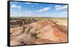 White Stupa sedimentary rock formations, Ulziit, Middle Gobi province, Mongolia, Central Asia, Asia-Francesco Vaninetti-Framed Stretched Canvas