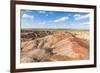 White Stupa sedimentary rock formations, Ulziit, Middle Gobi province, Mongolia, Central Asia, Asia-Francesco Vaninetti-Framed Photographic Print