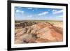 White Stupa sedimentary rock formations, Ulziit, Middle Gobi province, Mongolia, Central Asia, Asia-Francesco Vaninetti-Framed Photographic Print