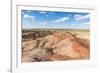 White Stupa sedimentary rock formations, Ulziit, Middle Gobi province, Mongolia, Central Asia, Asia-Francesco Vaninetti-Framed Photographic Print