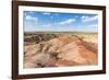 White Stupa sedimentary rock formations, Ulziit, Middle Gobi province, Mongolia, Central Asia, Asia-Francesco Vaninetti-Framed Photographic Print