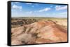 White Stupa sedimentary rock formations, Ulziit, Middle Gobi province, Mongolia, Central Asia, Asia-Francesco Vaninetti-Framed Stretched Canvas