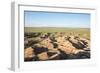 White Stupa sedimentary rock formations, Ulziit, Middle Gobi province, Mongolia, Central Asia, Asia-Francesco Vaninetti-Framed Photographic Print