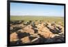 White Stupa sedimentary rock formations, Ulziit, Middle Gobi province, Mongolia, Central Asia, Asia-Francesco Vaninetti-Framed Photographic Print