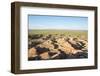 White Stupa sedimentary rock formations, Ulziit, Middle Gobi province, Mongolia, Central Asia, Asia-Francesco Vaninetti-Framed Photographic Print