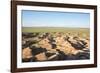 White Stupa sedimentary rock formations, Ulziit, Middle Gobi province, Mongolia, Central Asia, Asia-Francesco Vaninetti-Framed Photographic Print