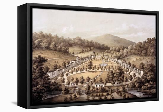 White Sulphur Springs, Montgomery County, from 'Album of Virginia', 1858-Edward Beyer-Framed Stretched Canvas