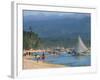White Sun Beach, at the Resort of Boracay Island, Off Panay, the Philippines, Southeast Asia-Alain Evrard-Framed Photographic Print