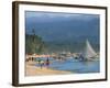 White Sun Beach, at the Resort of Boracay Island, Off Panay, the Philippines, Southeast Asia-Alain Evrard-Framed Photographic Print