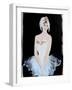 White Swan Ballerina with Crown 2015-Susan Adams-Framed Giclee Print