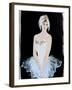 White Swan Ballerina with Crown 2015-Susan Adams-Framed Giclee Print