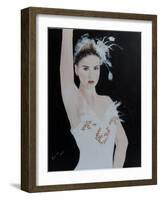 White Swan-Susan Adams-Framed Giclee Print