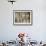 White Tableware and Table Cloths on a Kitchen Shelf-Ellen Silverman-Framed Photographic Print displayed on a wall