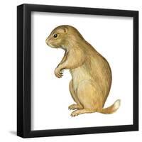 White-Tailed Prairie Dog (Cynomys Gunnisoni), Mammals-Encyclopaedia Britannica-Framed Poster