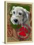 White Terrier-Cathy Cute-Stretched Canvas