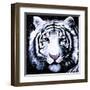 White Tiger-null-Framed Art Print