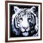 White Tiger-null-Framed Art Print