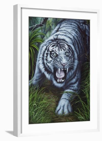 White Tiger-Jenny Newland-Framed Giclee Print