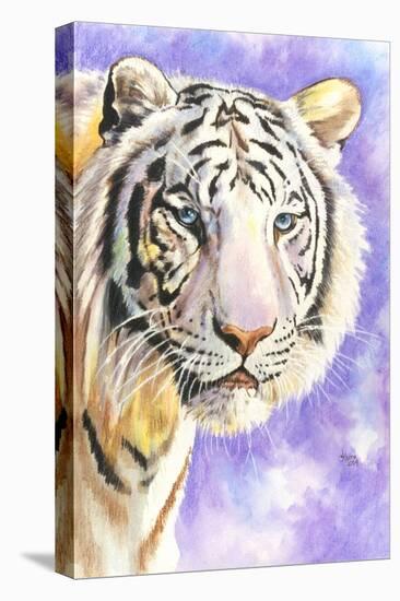 White Tiger-Barbara Keith-Stretched Canvas