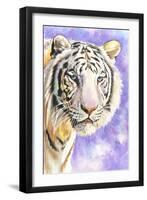 White Tiger-Barbara Keith-Framed Premium Giclee Print