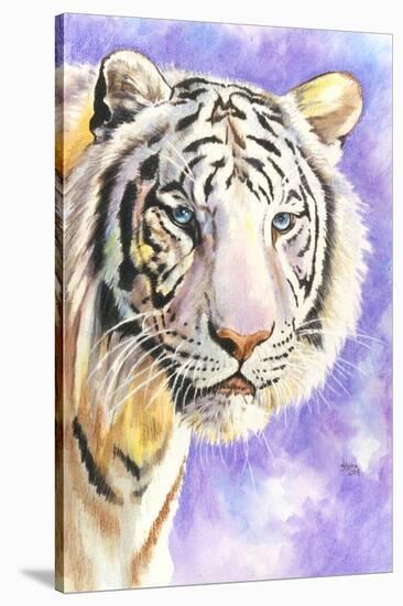 White Tiger-Barbara Keith-Stretched Canvas