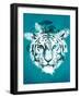 White Tiger-Robert Farkas-Framed Art Print