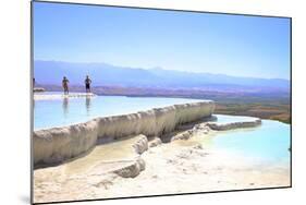 White Travertine Terraces at Pamukkale-Neil Farrin-Mounted Photographic Print