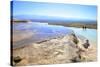 White Travertine Terraces at Pamukkale-Neil Farrin-Stretched Canvas