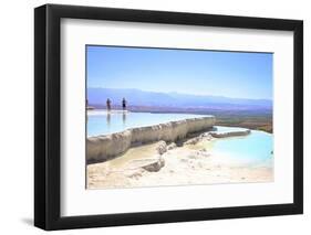 White Travertine Terraces at Pamukkale-Neil Farrin-Framed Photographic Print