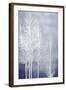 White Trees on Blue Panel I-Kate Bennett-Framed Art Print