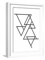 White Triangle-Gigi Louise-Framed Art Print