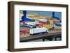 White Truck Transport Container in Port-soleg_1974-Framed Photographic Print