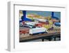 White Truck Transport Container in Port-soleg_1974-Framed Photographic Print