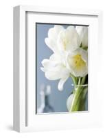 White Tulips Bouquet-Christine Zalewski-Framed Premium Giclee Print