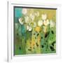 White tulips II-Jennifer Harwood-Framed Art Print