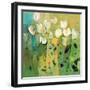 White tulips II-Jennifer Harwood-Framed Art Print