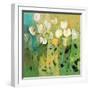 White tulips II-Jennifer Harwood-Framed Art Print
